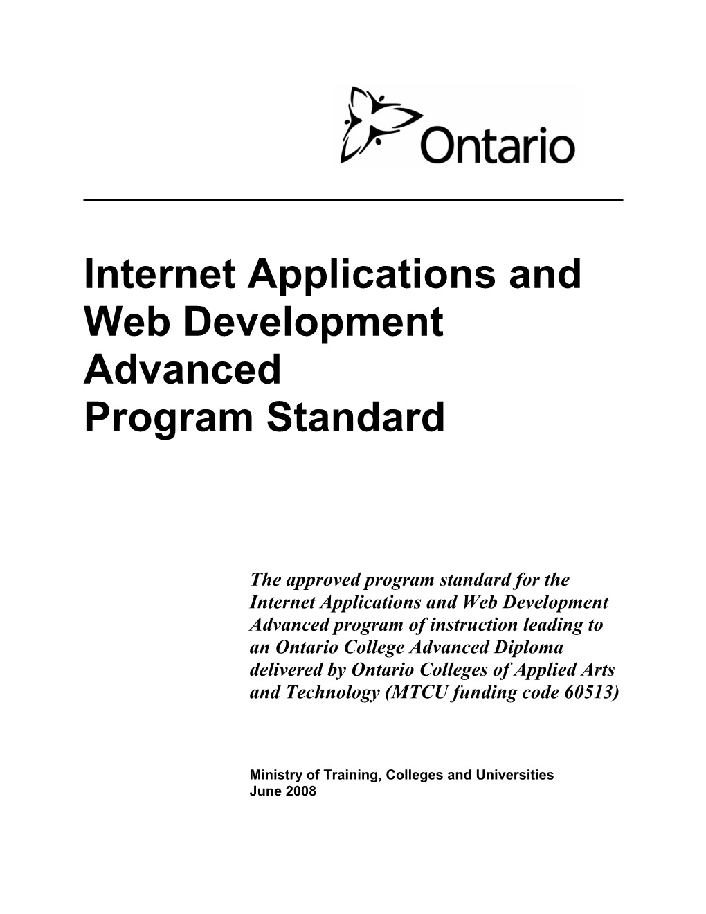 Internet Applications and Web Development Advanced Program