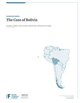 The Case of Bolivia