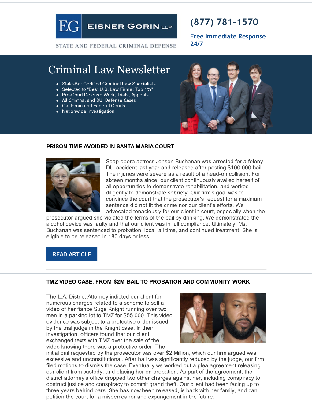 Criminal Law Newsletter