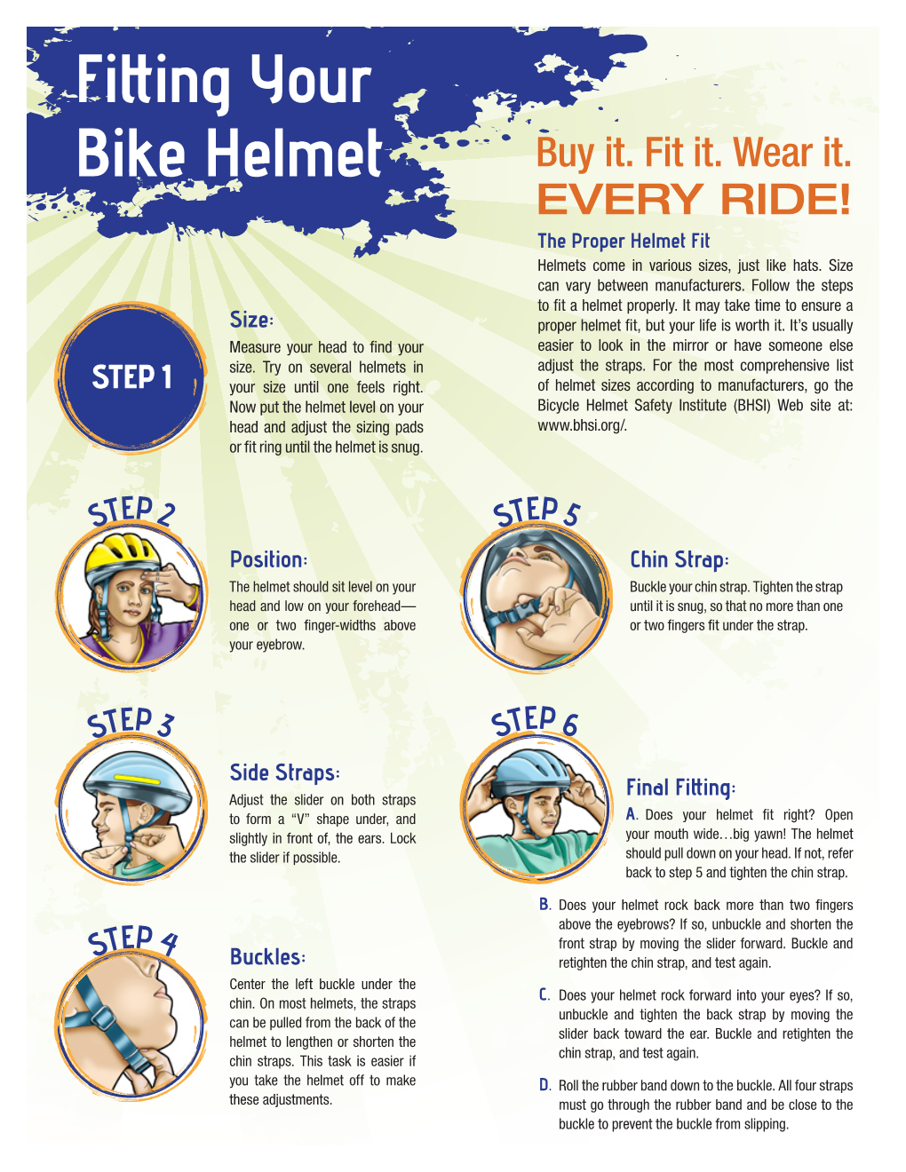 Fitting Your Bike Helmet Buy It