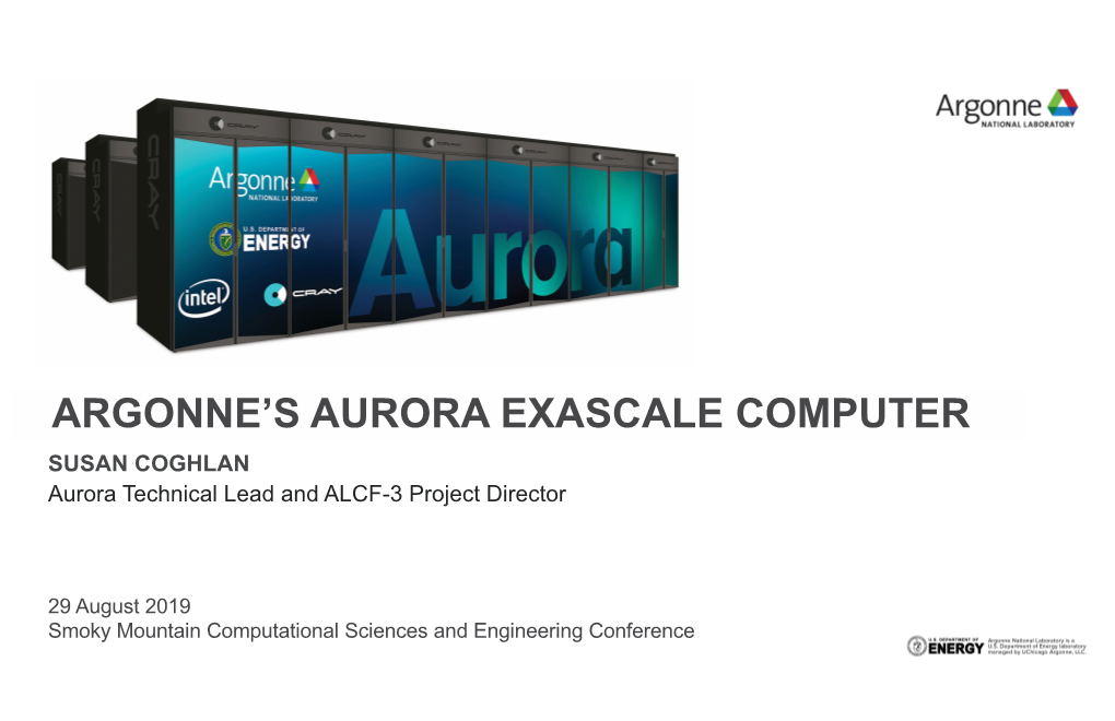 Argonne's Aurora Exascale Computer