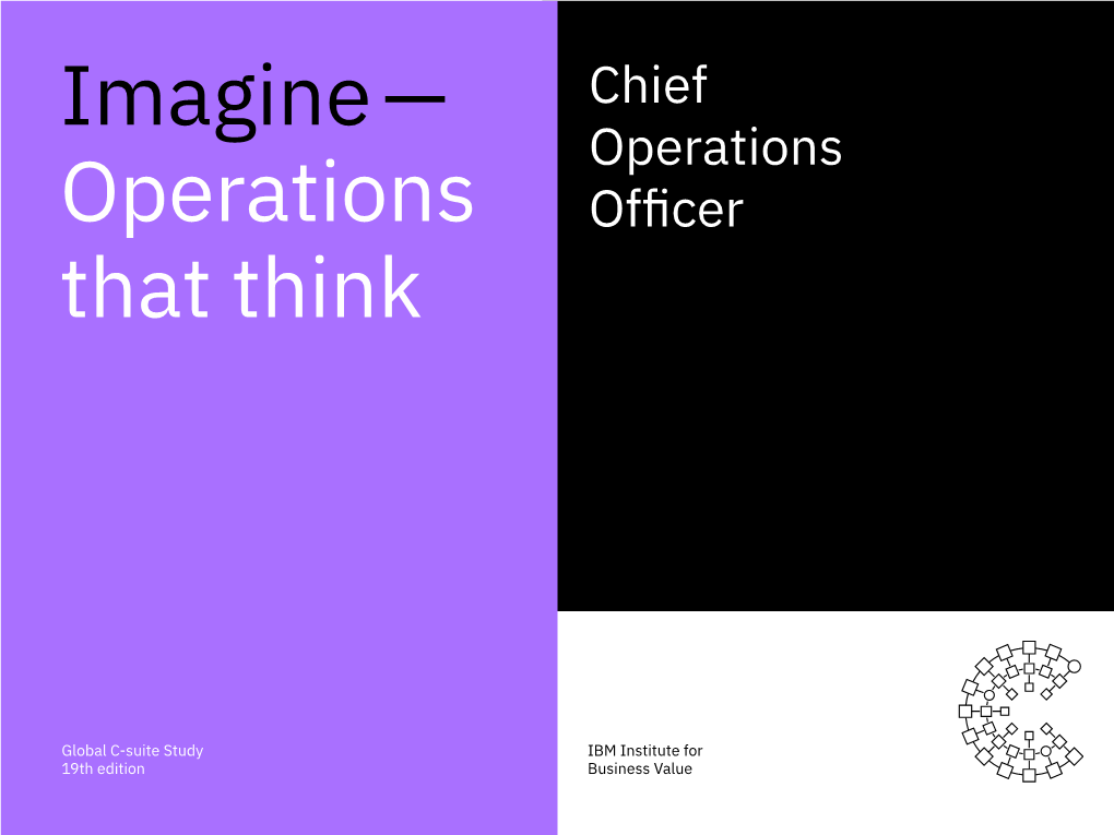 Imagine — Chief a Operations Operations Officer That Think
