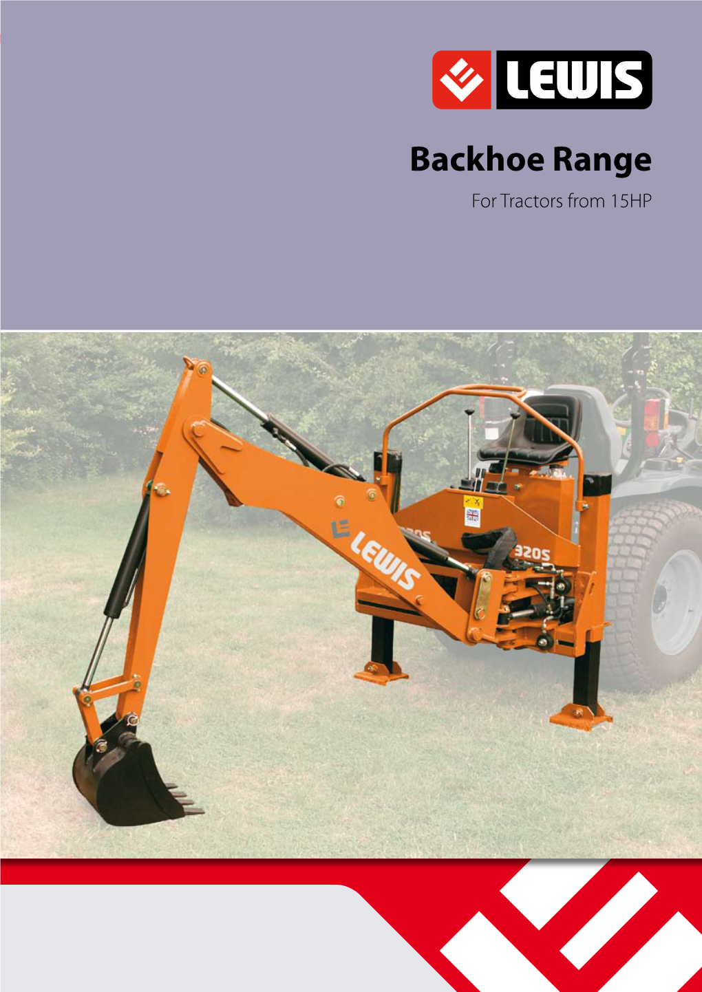 Backhoe Range for Tractors from 15HP LEWIS Backhoe Range