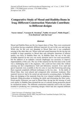 2 Mosul Dam: an Overview