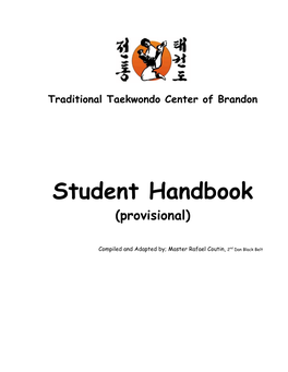Student Handbook (Provisional)