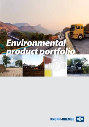 Environmental Product Portfolio 2 KNORR-BREMSE ENVIRONMENTAL PRODUCT PORTFOLIO