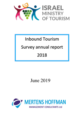 Inbound Tourism Survey Annual Report 2018 June 2019