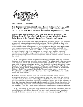 Lena Press Release-Final Copy