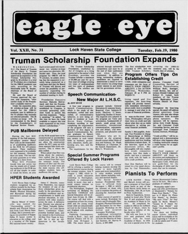Truman Scholarship Foundation Expands