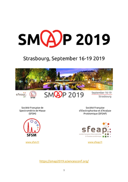 Strasbourg, September 16-19 2019
