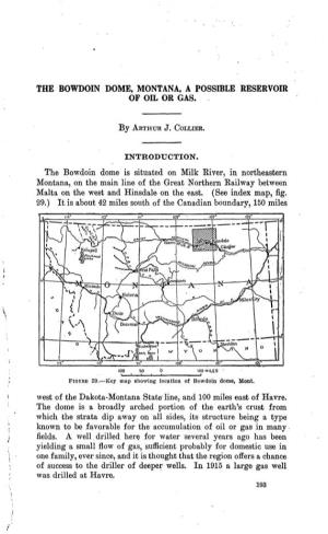 The Bowdoin Dome, Montana, a Possible Reservoir of Oil Or Gas