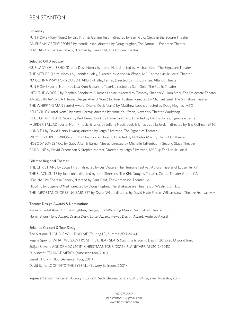 Site Resume May 2015