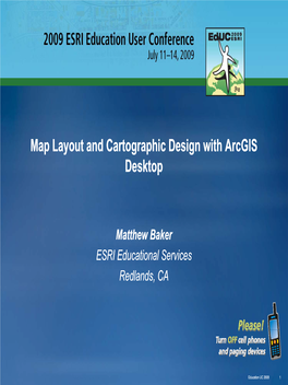 Map Layout and Cartographic Design with Arcgis Desktop