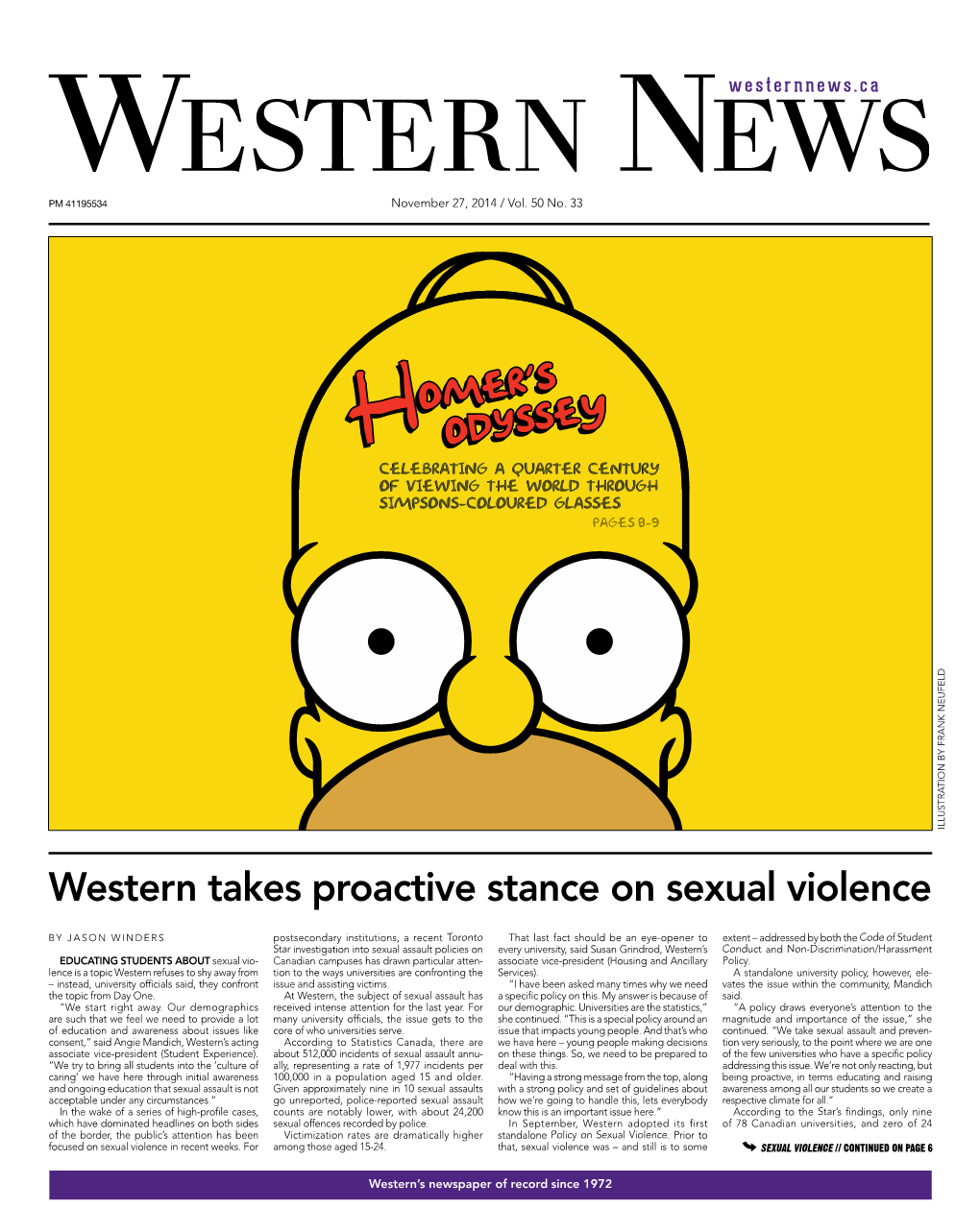 Western Takes Proactive Stance on Sexual Violence