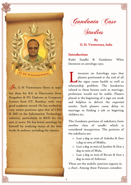 Introduction: Rashi Sandhi & Gandanta: What Literature on Astrology Says