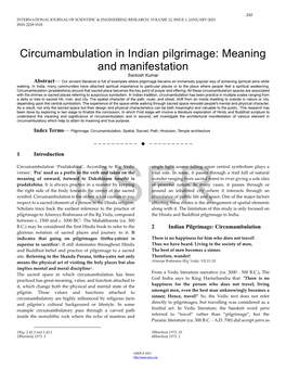 Circumambulation in Indian Pilgrimage: Meaning And