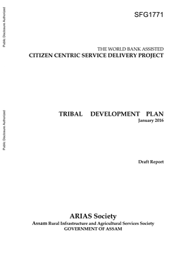 Citizen Centric Service Delivery Project Tribal