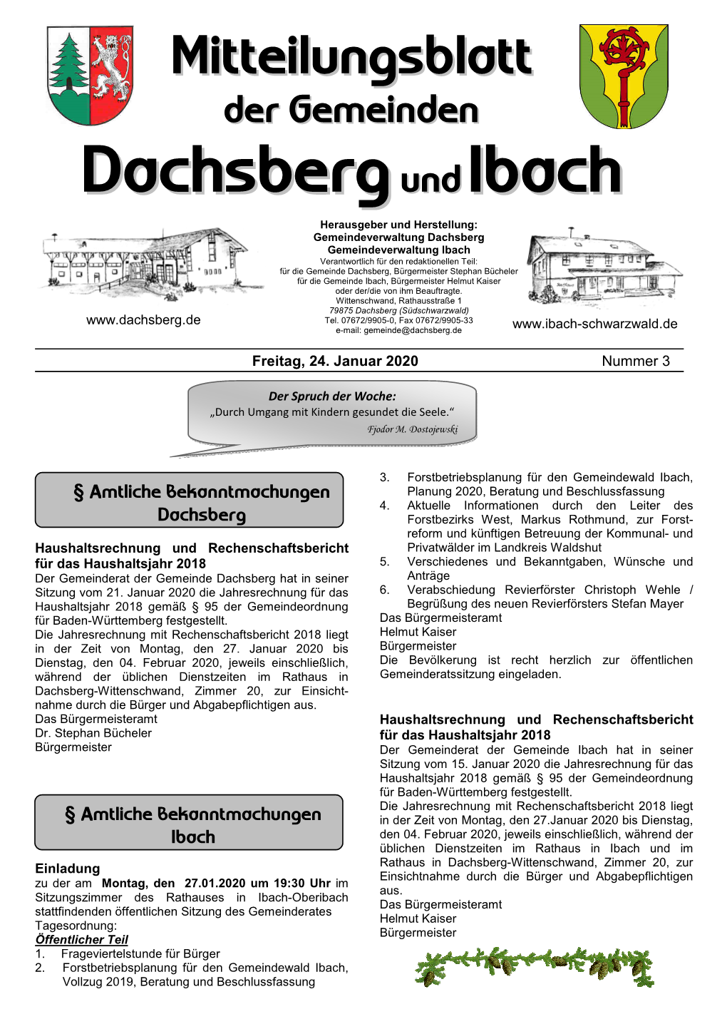 Dachsberg Undibach