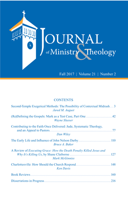 Journal of Ministry &