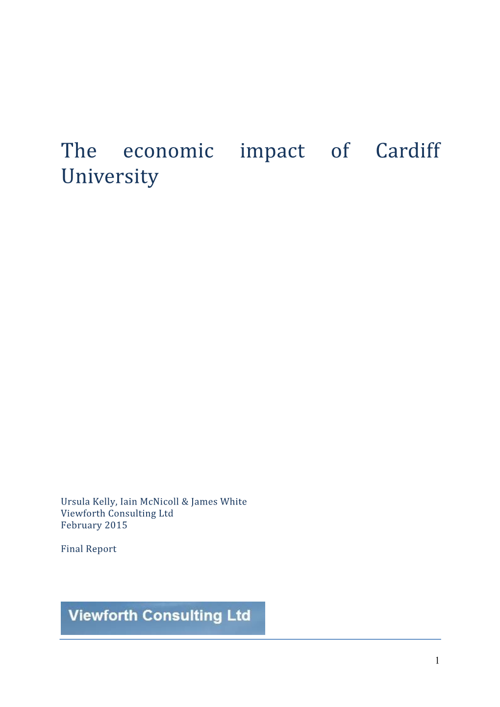 The Economic Impact of Cardiff University