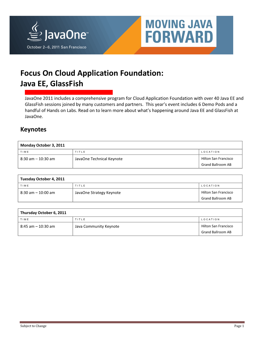 Focus on Cloud Application Foundation: Java EE, Glassfish