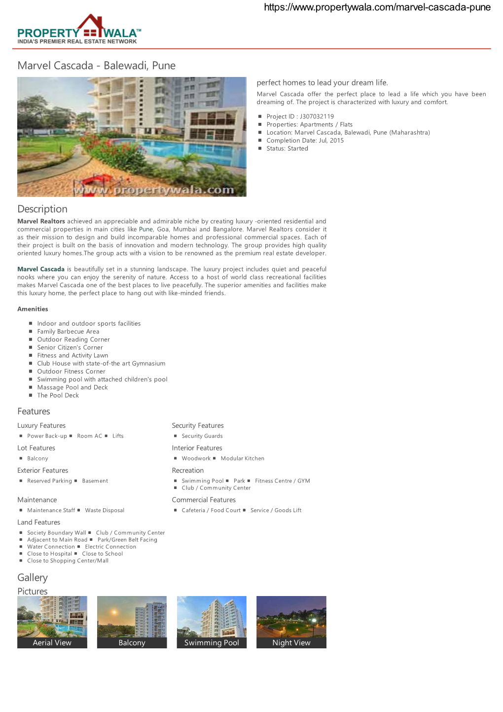Marvel Cascada - Balewadi, Pune Perfect Homes to Lead Your Dream Life