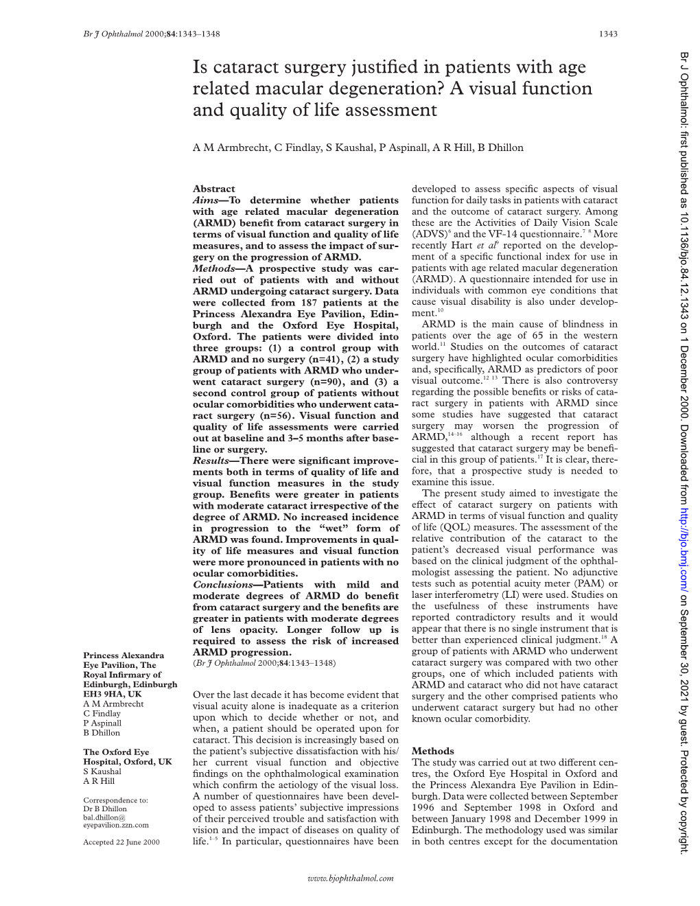 Is Cataract Surgery Justified in Patients with Age Related Macular