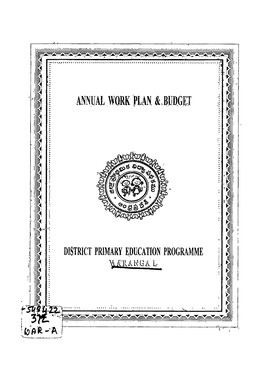 Annual Work Plan &,Budgej