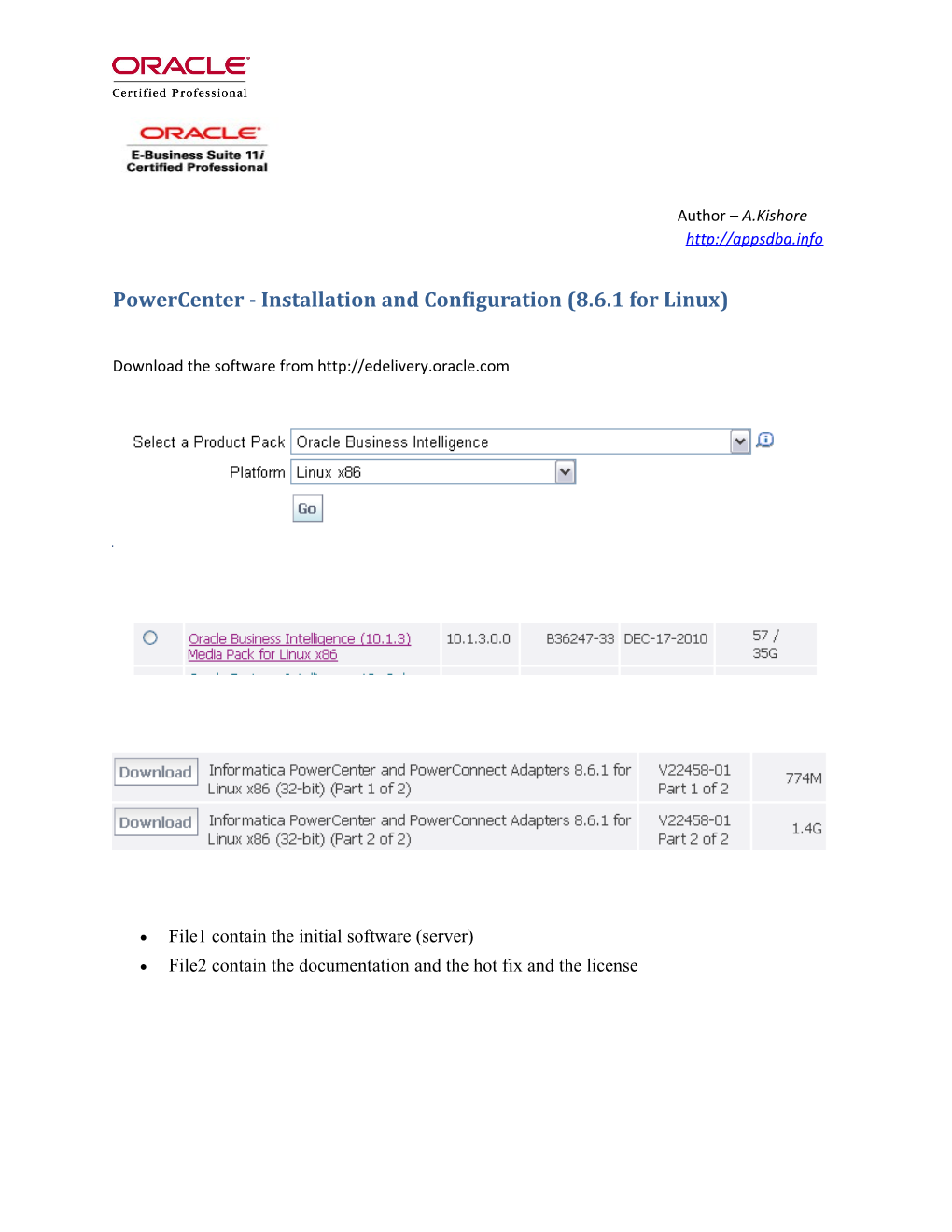 Powercenter - Installation and Configuration (8.6.1 for Linux)