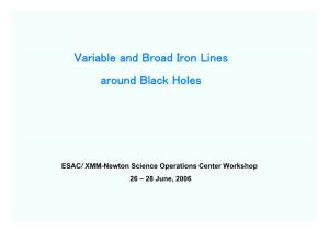 Variable and Broad Iron Lines Around Black Holes