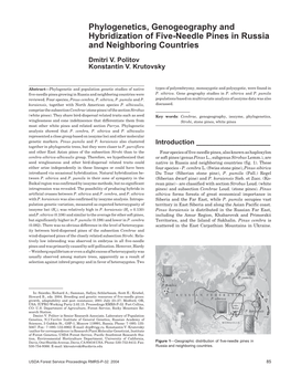 Breeding and Genetic Resources of Five-Needle Pines: Growth, Adaptability and Pest Resistance; 2001 July 23–27; Medford, OR, USA