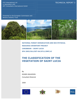 Vegetation Classes Saint Lucia