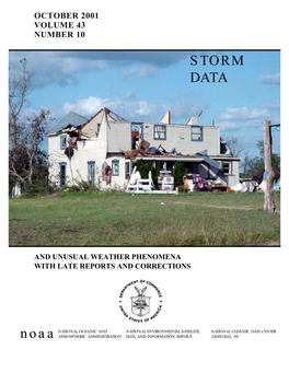 October 2001 Storm Data Publication