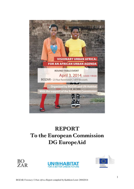 REPORT to the European Commission DG Europeaid