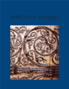 AFRICANUS JOURNAL Vol