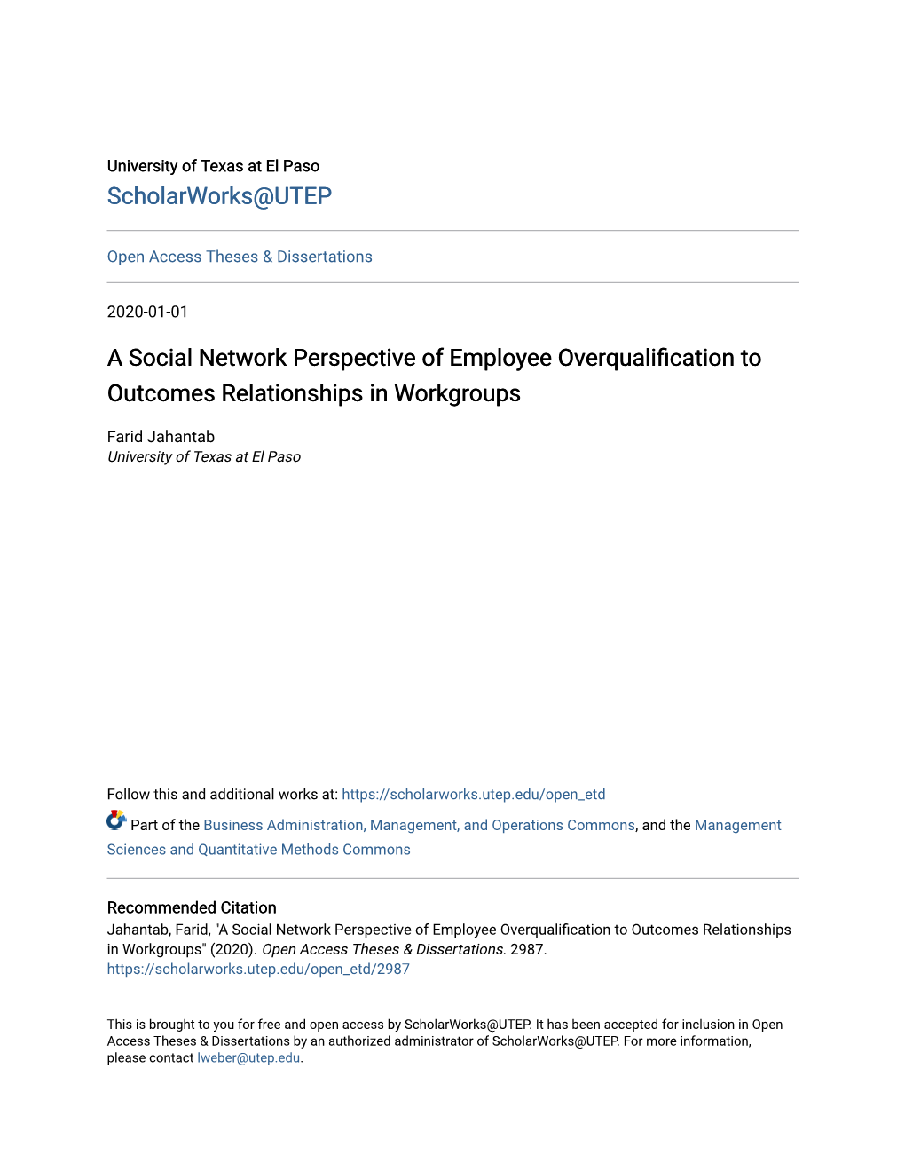 A Social Network Perspective of Employee Overqualification To