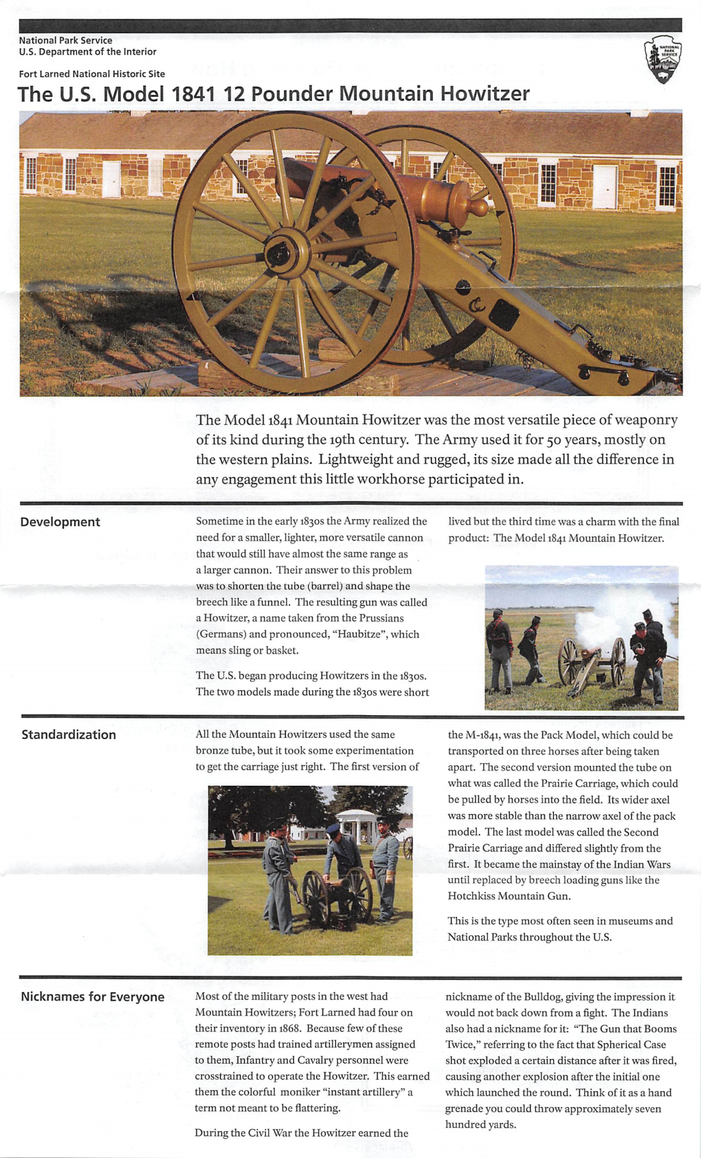 The U.S. Model 1841 12 Pounder Mountain Howitzer