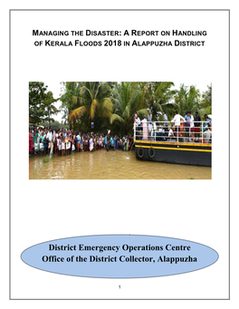 District Emergency Operations Centre Office of the District Collector, Alappuzha