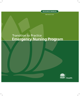 Emergency Nursing Program Foreword