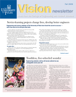 Newsletter News from the College of Engineering and Natural Sciences