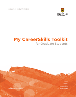 My Careerskills Toolkit for Graduate Students