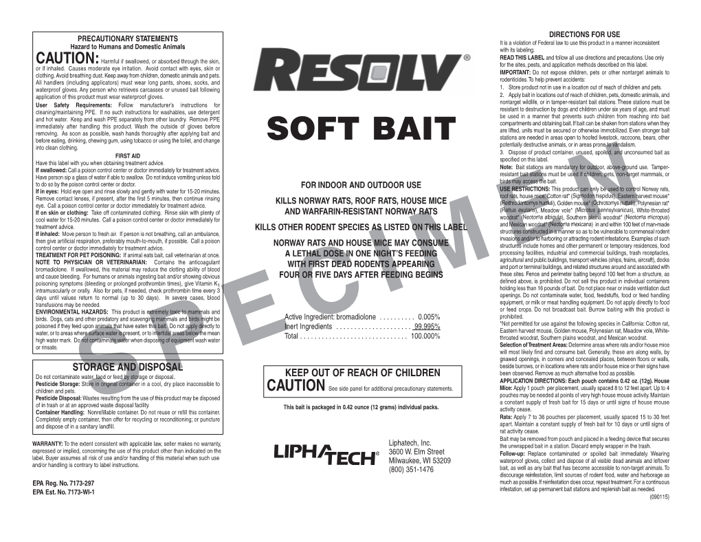 Resolv® Soft Bait