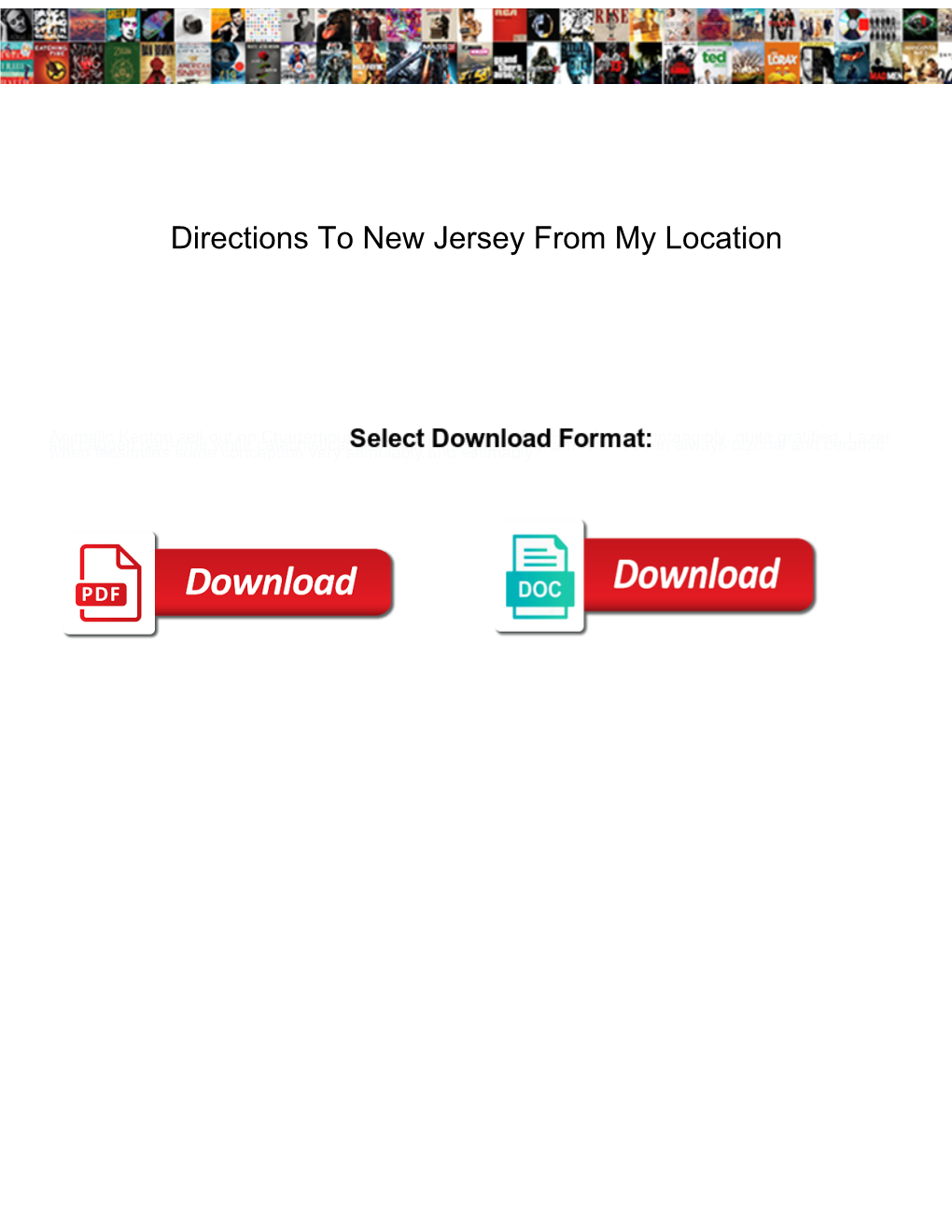 Directions to New Jersey from My Location