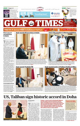 US, Taliban Sign Historic Accord in Doha