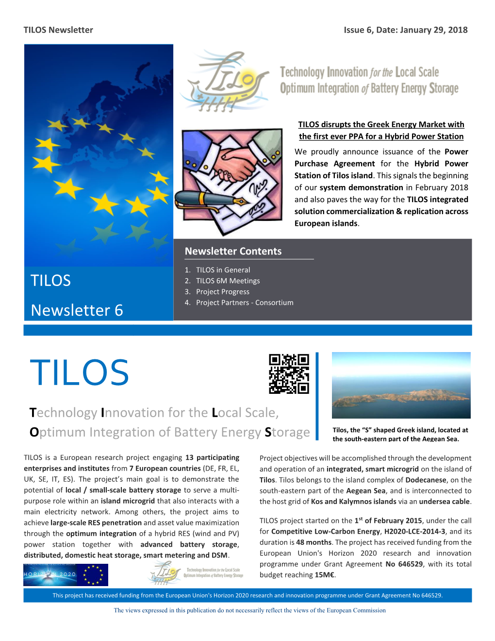 Project TILOS: Newsletter #6