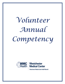Volunteer Annual Competency