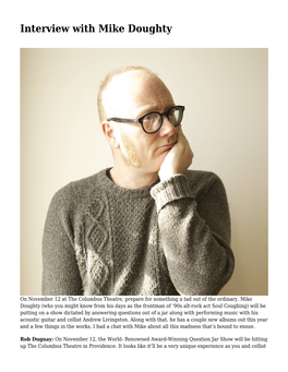 Interview with Mike Doughty