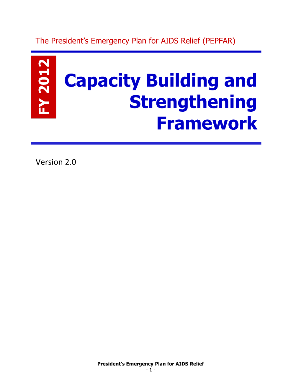 Capacity Building and Strengthening Framework