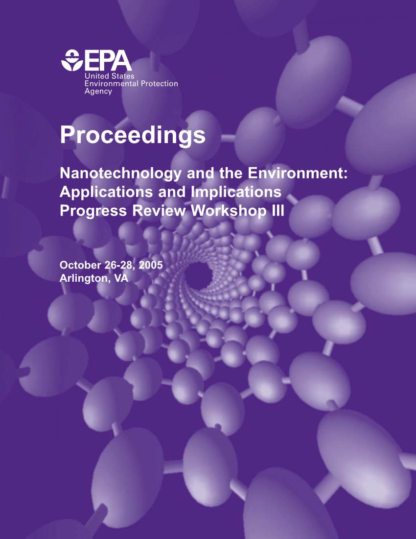 Proceedings-Nanotechnology and the Environment