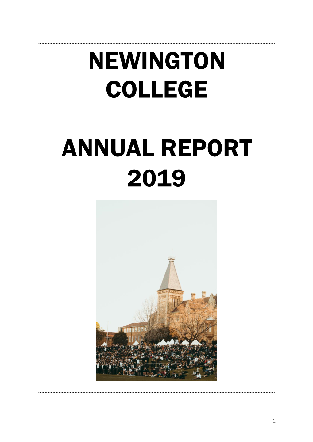 Newington College Annual Report 2019